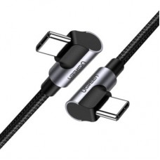 Дата кабель USB 2.0Type-C to Type-C 2.0m 3A 60W US323 90-degree Black Ugreen (70531) - Фото