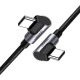 Дата кабель USB 2.0Type-C to Type-C 2.0m 3A 60W US323 90-degree Black Ugreen (70531)
