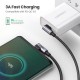Дата кабель USB 2.0Type-C to Type-C 2.0m 3A 60W US323 90-degree Black Ugreen (70531)