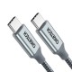 Дата кабель USB 2.0 Type-C to Type-C 1.8m 100 W Choetech (XCC-1002-GY)