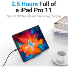 Дата кабель USB-C to USB-C 1.0m 2.0 100 W VENTION (COTBF) - Фото