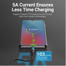 Дата кабель USB-C to USB-C 1.0m 2.0 100 W VENTION (COTBF) - Фото