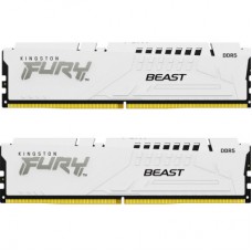 Модуль пам'яті для комп'ютера DDR5 64 GB (2x32GB) 6000 MHz Beast White Kingston Fury (ex.HyperX)