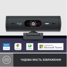 Веб-камера Logitech Brio 500 Graphite (960-001422) - Фото