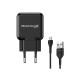 Зарядний пристрій Grand-X CH-03UMB (5V/2,1A + DC cable Micro USB) Black (CH-03UMB)