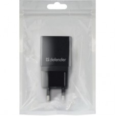 Зарядний пристрій Defender EPA-10 black, 1xUSB, 5V / 2.1 A (83572) - Фото