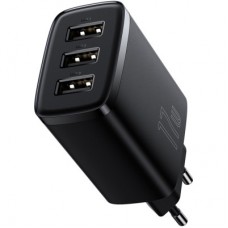 Зарядний пристрій Baseus Compact Charger 3U Black (CCXJ020101) - Фото