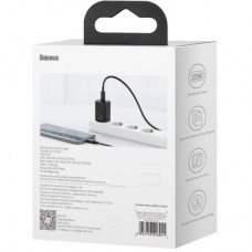 Зарядний пристрій Baseus Super Si Quick Charger 1C 25 W Black (CCSP020101) - Фото