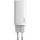 Зарядний пристрій Baseus 2xUSB 65 W GaN (USB-C+USB-A) white (CCGAN2L-B02) Зарядний пристрій Baseus 2xUSB 65 W GaN (USB-C+USB-A) white (CCGAN2L-B02)