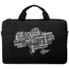 Сумка для ноутбука Vinga 15.6" NB1502 Black, white print (NB1502UWBK) - Фото