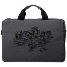 Сумка для ноутбука Vinga 15.6" NB1502 Gray, black print (NB1502UBGY) - Фото