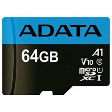 Картка пам'яті ADATA 64 GB microSD class 10 UHS-I A1 Premier (AUSDX64GUICL10A1-RA1) - Фото