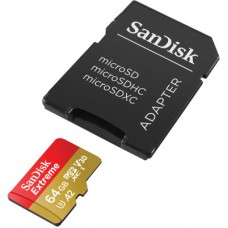 Картка пам'яті SanDisk 64 GB microSD class 10 UHS-I U3 Extreme (SDSQXAH-064G-GN6MA) Картка пам'яті SanDisk 64 GB microSD class 10 UHS-I U3 Extreme (SDSQXAH-064G-GN6MA) - Фото