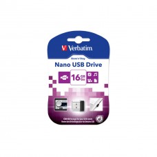 USB-флеш-накопичувач Verbatim 16 GB Store 'n' Stay Nano Black USB 2.0 (97464) - Фото