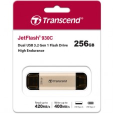 USB флеш накопитель Transcend 256GB JetFlash 930 Gold-Black USB 3.2/Type-C (TS256GJF930C) USB флеш накопитель Transcend 256GB JetFlash 930 Gold-Black USB 3.2/Type-C (TS256GJF930C) - Фото