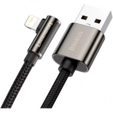 Дата кабель USB 2.0 AM to Lightning 1.0m CALCS 2.4A 90 Legend Series Elbow Black Baseus (CALCS-01) - Фото