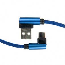 Дата кабель USB 2.0 AM to Type-C 0.25m blue Dengos (NTK-TC-UG-SHRT-SET-BLUE) - Фото