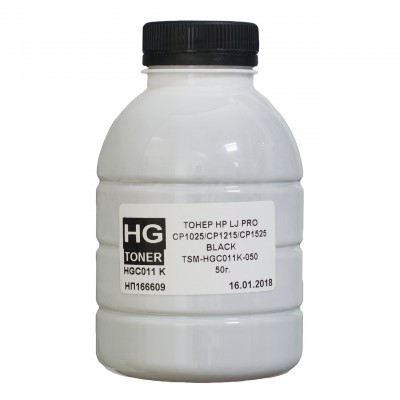 Тонер HP CLJ CP1025/1215/1525 50г BLACK HG (TSM-HGC011K-050)