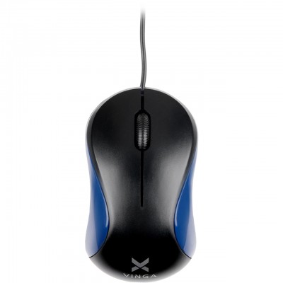 Мишка Vinga MS-882 black — blue