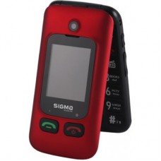 Мобільний телефон Sigma Comfort 50 Shell Duo Type-C Red Black (4827798212516) - Фото