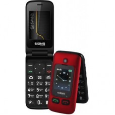 Мобільний телефон Sigma Comfort 50 Shell Duo Type-C Red Black (4827798212516) - Фото