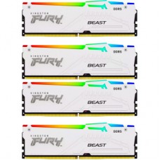 Модуль памяти для компьютера DDR5 128GB (4x32GB) 5600 MHz FURY Beast RGB White Kingston Fury (ex.HyperX) (KF556C40BWAK4-128) Модуль памяти для компьютера DDR5 128GB (4x32GB) 5600 MHz FURY Beast RGB White Kingston Fury (ex.HyperX) (KF556C40BWAK4-128)