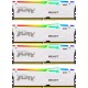 Модуль пам'яті для комп'ютера DDR5 128 GB (4x32GB) 5600 MHz FURY Beast RGB White Kingston Fury (ex.HyperX)