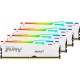 Модуль памяти для компьютера DDR5 128GB (4x32GB) 5600 MHz FURY Beast RGB White Kingston Fury (ex.HyperX) (KF556C40BWAK4-128) Модуль памяти для компьютера DDR5 128GB (4x32GB) 5600 MHz FURY Beast RGB White Kingston Fury (ex.HyperX) (KF556C40BWAK4-128)