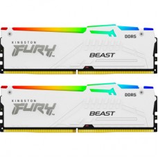 Модуль памяти для компьютера DDR5 32GB (2x16GB) 5600 MHz FURY Beast White RGB Kingston Fury (ex.HyperX) Модуль памяти для компьютера DDR5 32GB (2x16GB) 5600 MHz FURY Beast White RGB Kingston Fury (ex.HyperX)