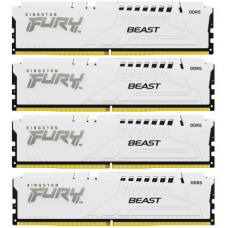 Модуль пам'яті для комп'ютера DDR5 128 GB (4x32GB) 5600 MHz FURY Beast White Kingston Fury (ex.HyperX)