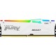 Модуль пам'яті для комп'ютера DDR5 16 GB 5200 MHz FURY Beast White RGB Kingston Fury (ex.HyperX)