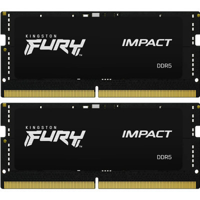 Модуль пам'яті для ноутбука SoDIMM DDR5 32 GB (2x16GB) 6000 MHz Impact Kingston Fury (ex.HyperX)