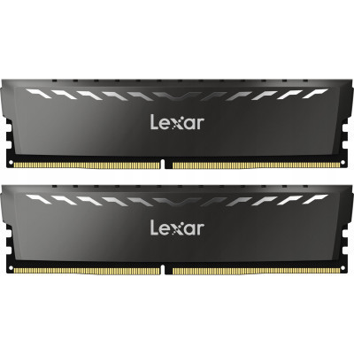 Модуль пам'яті для комп'ютера DDR4 16 GB (2x8GB) 3200 MHz Thor Dark Gray Lexar (LD4BU008G-R3200GDXG)