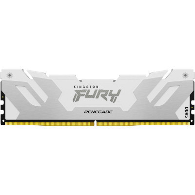 Модуль пам'яті для комп'ютера DDR5 16 GB 6400 MHz Renegade White/Silver Kingston Fury (ex.HyperX) (KF564C32RW-16)