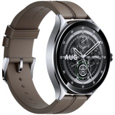 Смарт-годинник Xiaomi Watch 2 Pro Bluetooth Silver Case with Brown Leather Strap (1006733) - Фото