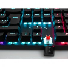 Клавіатура Vinga KBGM-101 LED Red Switch USB Black (KBGM-101 Black) - Фото