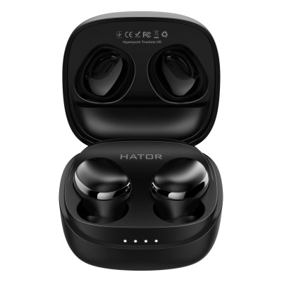 Навушники Hator Hyrrpunk Truedots SyncHUB Black (HTA411)