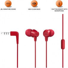 Наушники JBL C50 HI Red (JBLC50HIRED) - Фото