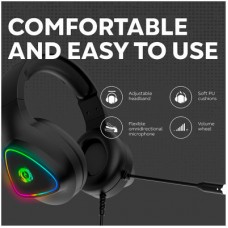 Навушники Canyon GH-6 Shadder Gaming 3.5 мм RGB Black (CND-SGHS6B) - Фото