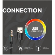 Навушники Canyon GH-6 Shadder Gaming 3.5 мм RGB White (CND-SGHS6W) - Фото