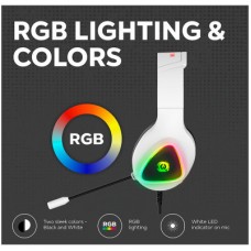 Навушники Canyon GH-6 Shadder Gaming 3.5 мм RGB White (CND-SGHS6W) - Фото