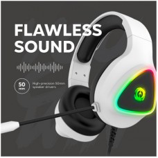 Навушники Canyon GH-6 Shadder Gaming 3.5 мм RGB White (CND-SGHS6W) - Фото