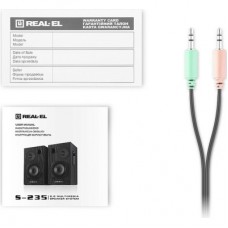 Акустична система REAL-EL S-235 Black (EL121200010) - Фото