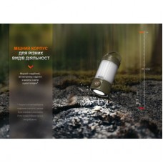 Фонарь Fenix кемпінговий CL26R Pro Мармуровий Білий (CL26RPROWH) - Фото