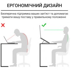 Підставка для ноутбука OfficePro LS320B Black (LS320B) - Фото