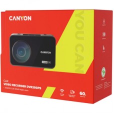 Відеореєстратор Canyon DVR25GPS WQHD 2.5K 1440p GPS Wi-Fi Black (CND-DVR25GPS) - Фото
