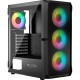 Корпус для ПК Logic concept PORTOS MESH+GLASS ARGB fans 4x120 mm BLACK (AT-PORTOS-10-0000000-0002)