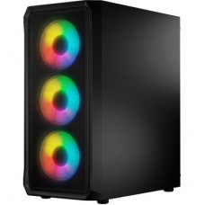 Корпус для ПК Logic concept PORTOS MESH+GLASS ARGB fans 4x120 mm BLACK (AT-PORTOS-10-0000000-0002) - Фото
