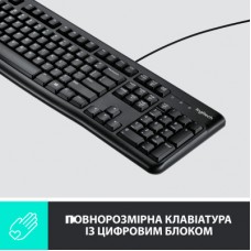 Комплект Logitech MK120 USB UA Black (920-002563) - Фото