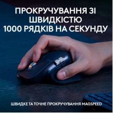Комплект Logitech MX Keys S Plus Palmrest Wireless UA Graphite (920-011614) - Фото